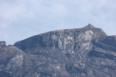 Güzel Kinabalu Dağı, Sabah, Borneo 'nun aşırı yakın plan görüntüsü