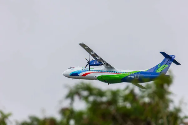 Кота Кинабалу Штат Сабах Малайзия Августа 2021 Года Самолет Atr — стоковое фото