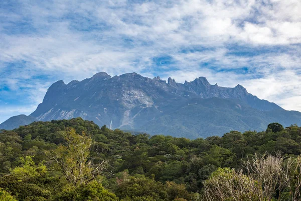 Vue Imprenable Magnifique Sur Mont Kinabalu Depuis Parc National Kundasang — Photo