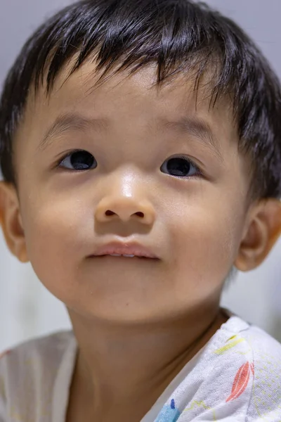Close Retrato Criança Chinesa Asiática — Fotografia de Stock