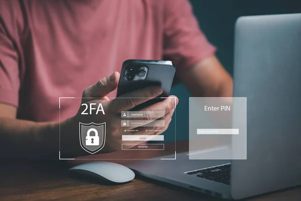 OTP doğrulama kodu, Bir Zaman Parolası, cep telefonu SMS 'den geçici güvenli PIN kodu, 2Fa, Two-Factor, İnternet ağ güvenliği içeren kişisel çevrimiçi siber uzay güvenlik koruma verisi. 