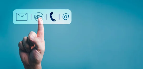İletişim müşteri hizmetleri iletişim ikonu, e-posta, telefon numarası, sosyal medya simgeleri 