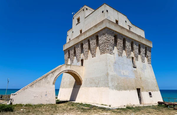 Blick Auf Den Mileto Turm Apulien Italien — Stockfoto