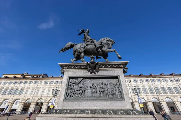 Torino Turin Italien Mars 2023 Emanuele Filiberto Savojens Monument San — Stockfoto