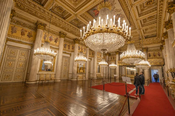 Torino Turin Itália Março 2023 Vista Salão Dança Palácio Real — Fotografia de Stock