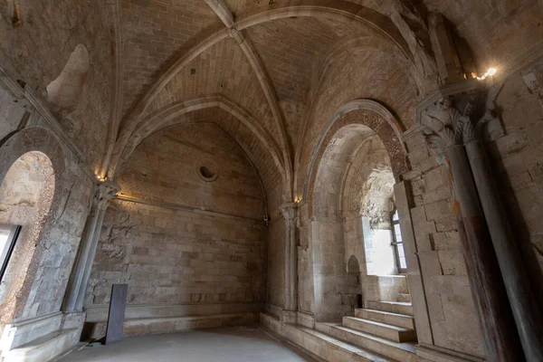 Andria Italia Julio 2022 Interior Castel Del Monte Construido Forma — Foto de Stock