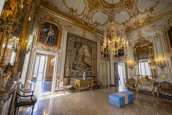 Генуя Италия Апреля 2023 Внутренний Зал Королевского Дворца Генуи Италия — стоковое фото