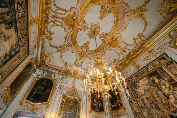 Генуя Италия Апреля 2023 Внутренний Зал Королевского Дворца Генуи Италия — стоковое фото