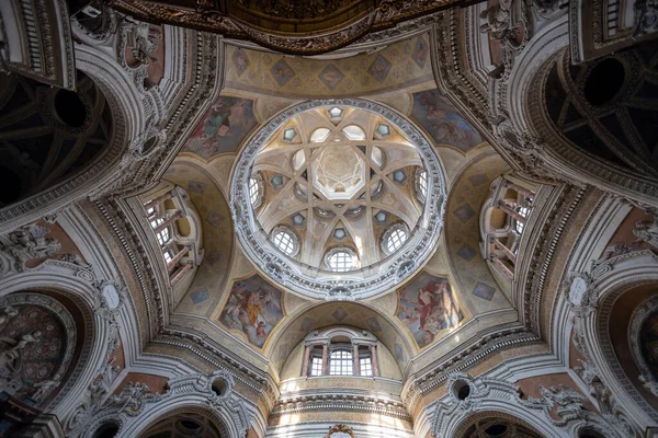 Turin Italien April 2023 Den Inre Kupolen Den Kungliga Kyrkan — Stockfoto