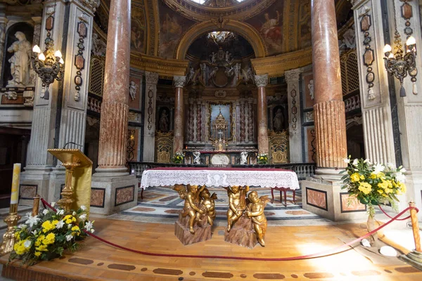 Turín Italia Abril 2023 Altar Iglesia Real San Lorenzo Turín — Foto de Stock