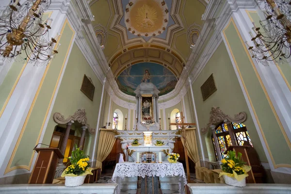 Gavi Italia Abril 2023 Altar Del Santuario Nuestra Señora Guardia —  Fotos de Stock