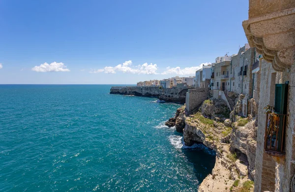 Vista Polignano Mare Provincia Bari Puglia Italia — Foto de Stock