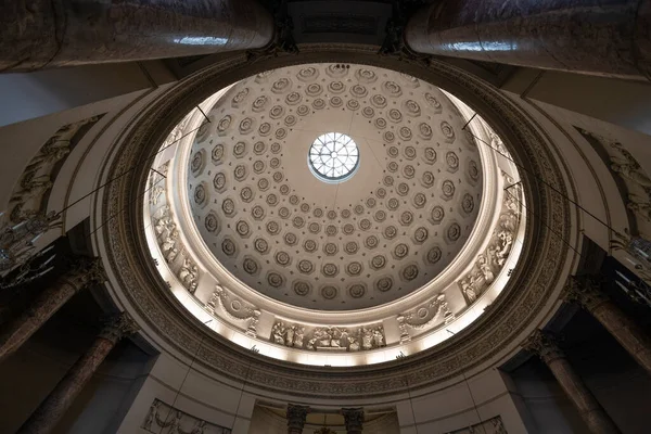 stock image TURIN, ITALY, APRIL 11, 2023 - View of the inner of the dome Gran Madre di Dio Church in Turin (Torino), Piedmont, Italy