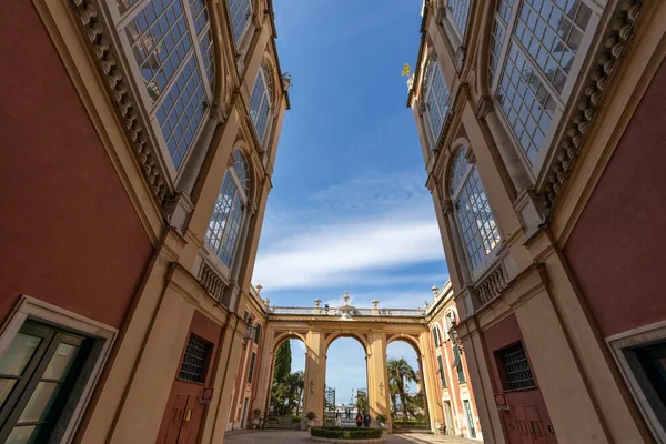 Геноа Италия Апреля 2023 Года Вид Внешний Двор Королевского Дворца — стоковое фото