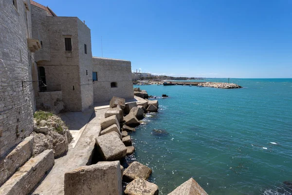Vista Del Pueblo Pesquero Giovinazzo Provincia Bari Puglia Italia — Foto de Stock