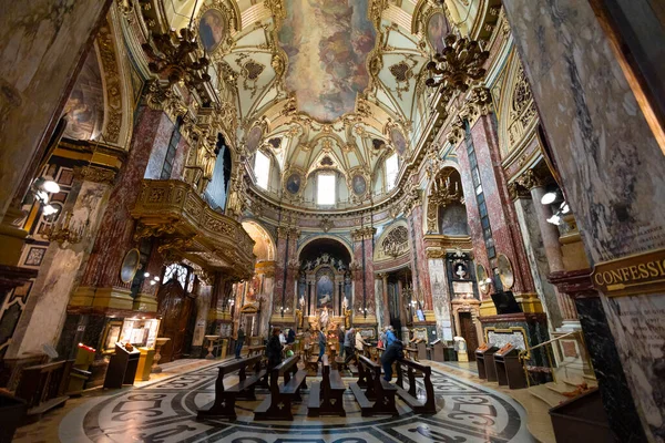 Turín Italia Abril 2023 Interior Del Santuario Consolata Turín Torino — Foto de Stock