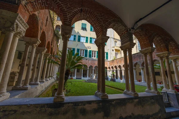 Genoa Italy Травня 2023 Вид Монастир Церкви Сан Матео Історичному — стокове фото