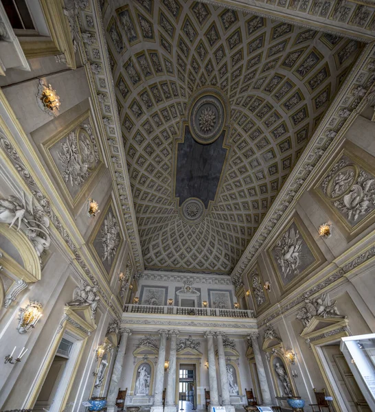 Racconigi Italy May 2023 Grand Hall Hercules Castle Racconigi Province — Stock Photo, Image