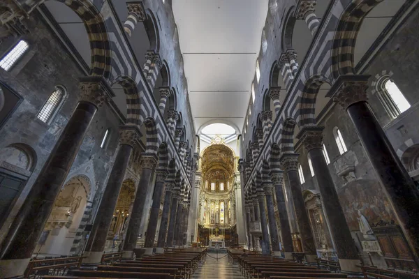 Genoa Italia Mayo 2023 Interior Catedral San Lorenzo Centro Histórico — Foto de Stock