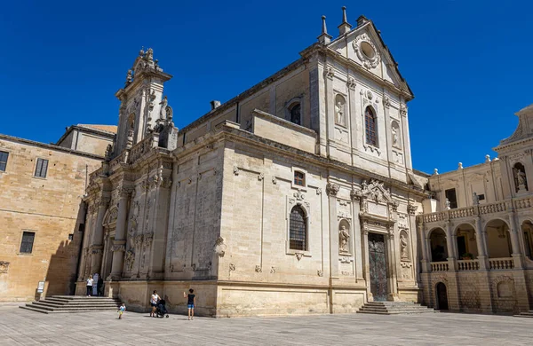 stock image LECCE, ITALY, JULY 12, 2022 - The metropolitan Cathedral of Santa Maria Assunta in Lecce, Puglia, Italy