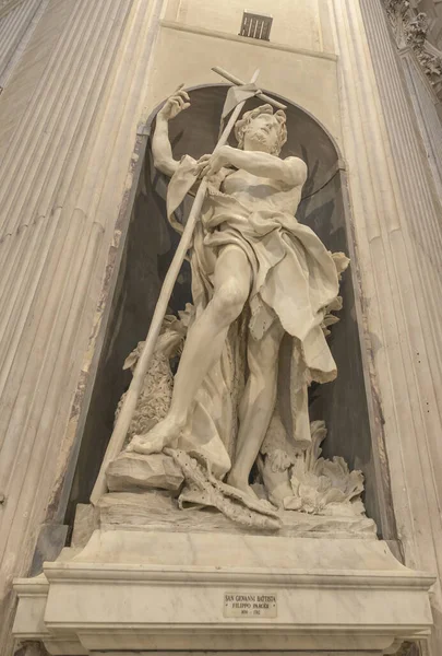 Genoa Italia Julio 2023 Estatua Giovanni Battista Del Escultor Filippo — Foto de Stock