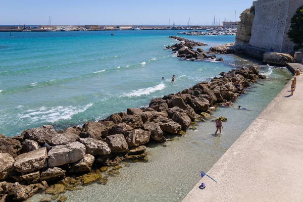 Otranto Italia Julio 2022 Vista Ciudad Costera Otranto Provincia Lecce —  Fotos de Stock