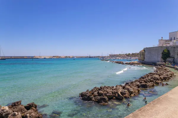 Otranto Italië Juli 2022 Zicht Badplaats Otranto Provincie Lecce Puglia — Stockfoto