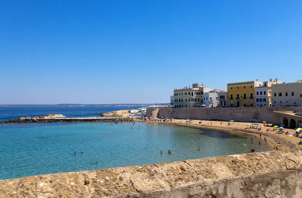 Gallipoli Italien Juli 2022 Utsikt Över Stranden Gallipoli Provinsen Lecce — Stockfoto