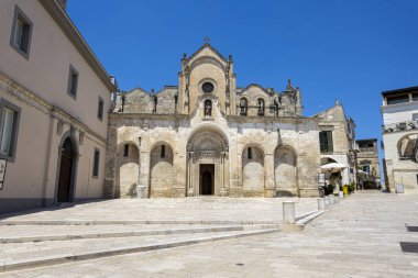 MATERA, İtalya, 18 Temmuz 2022 - Matera, İtalya 'daki St. John Baptist Katedrali