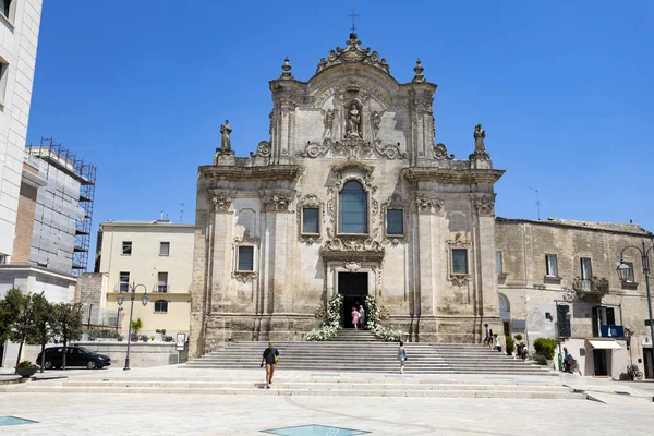 Matera Italië Juli 2022 Kerk Van Sint Franciscus Van Assisi — Stockfoto