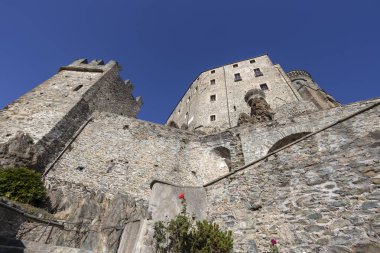 San Michele (Aziz Michael Manastırı) Sacra manzarası, Torino ili, Piedmont, İtalya