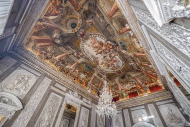 GENOA, ITALY, HAZİRAN 20, 2024 - İtalya Cenova 'daki Pantaleo Spinola Gambaro Sarayı' nın İçi