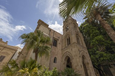 Church of Santa Maria dell'Ammiraglio (Church of Martorana) in the center city of Palermo, Sicily, Italy clipart