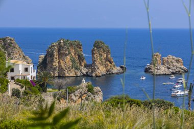 Scopello tuna factory in the province of Trapani, Sicily, Italy clipart