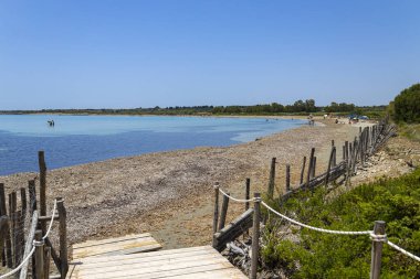 İtalya 'nın Sicilya eyaletinin Noto kenti yakınlarındaki Vendicari' nin vahşi yaşam vahasının doğal koruma alanı.