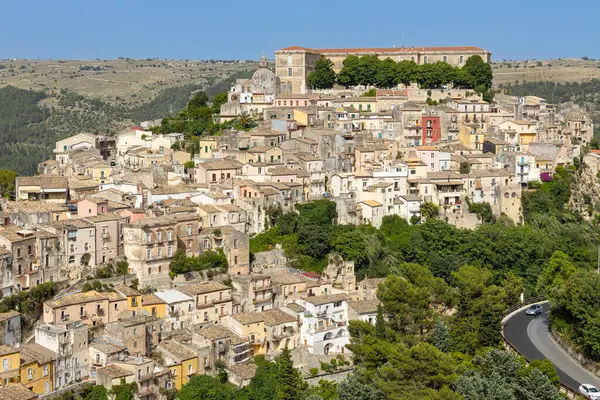stock image Aerial view of the city of Ragusa, Sicily, Italy
