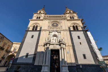 ACIREALE, ITALY, 18 Haziran 2023 - Maria SS Bazilika Katedrali. Acireale 'li Annunziata veya Duomo, Catania, Sicilya, İtalya