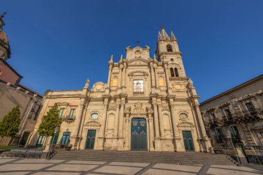 ACIREALE, ITALY, 18 Haziran 2023 - St. Peter ve Paul Kilisesi Acireale, Catania, Sicilya, İtalya