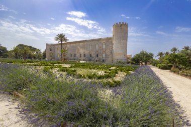 Ragusa, Sicilya, İtalya yakınlarındaki Donnafugata Kalesi manzarası