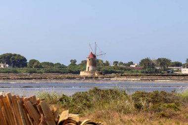 Trapani ve Paceco 'nun doğal koruma alanı, Trapani, Sicilya, İtalya