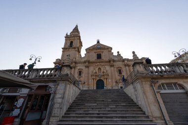 RAGUSA, ITALY, JUNE 23, 2023 - The Cathedral of St. John the Baptist in Ragusa, Sicily, Italy clipart