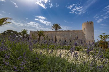 View of Donnafugata Castle near Ragusa, Sicily, Italy clipart