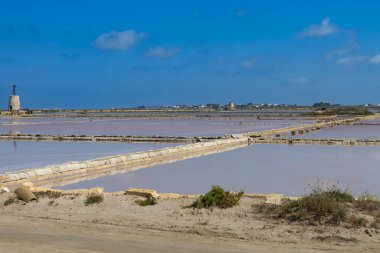 Trapani ve Paceco 'nun doğal koruma alanı, Trapani, Sicilya, İtalya