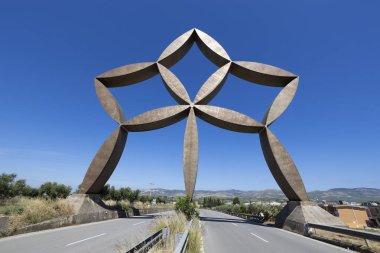 Gibellina 'daki Pietro Consagra' nın Belice Kapısı, Trapani, Sicilya, İtalya