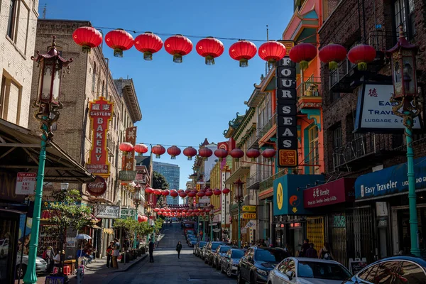 Сан Франциско Калифорния Сша 2022 Китайский Город Сан Франциско Красными Лицензионные Стоковые Изображения