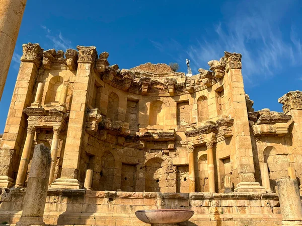 Ruïnes Van Oude Romeinse Stad Jerash Jordanië — Stockfoto