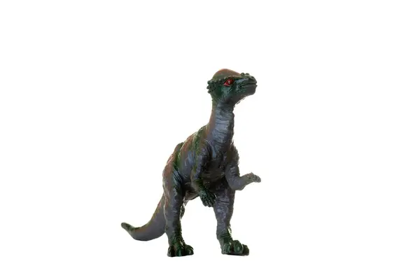 Toy Replica Pachycephalosaur Isolated White Background Stok Foto
