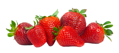 güzel çilek beyaz zemin üzerine izole.