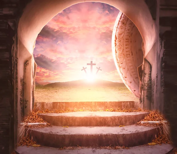 부활절 금요일 컨셉트 배경에 십자가가 — 스톡 사진