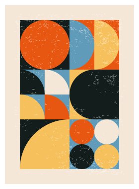 En az 20 'lik geometrik tasarım posteri, ilkel şekilli vektör şablonu, modern hipster tarzı.